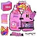 Gift Boutique Girls Tactical Kids Vest Kit for Nerf Guns N-Strike Elite Gear Rebelle Set with Tie-dye Tactical Mask, Reload Clips, Protective Glasses, Wrist Band & 80 Refill Blaster Darts for Girls