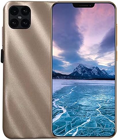 MINIKID Unlocked Smartphones, 12Pro Android 6.0 Smart Phone HD Full Screen Phone, Dual SIM Unlocked Cell Phone, 1+16GB RAM 6.3inch Water Drop Screen Touch Screen Mobile Cell Phone (Rose Gold)