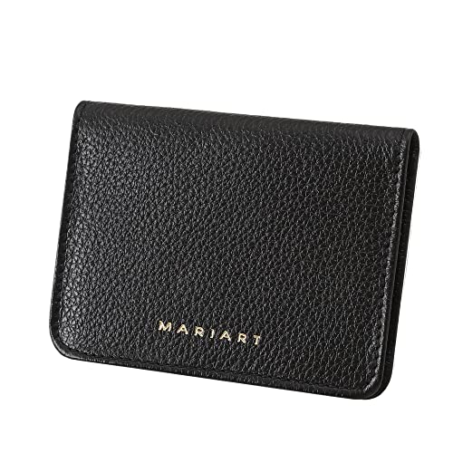 Carteira Feminina de Couro Bovino Legítimo p/Cartões, CNH e Cédulas Dobradas Mariart 674 (Preta)