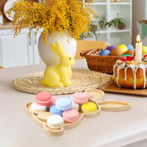 DOITOOL Easter Bunny Charcuterie Board Wooden Tray Rabbit Shaped Serving Platter for Spring Parties Snacks and Holiday Entertaining by DOITOOL - Image 8