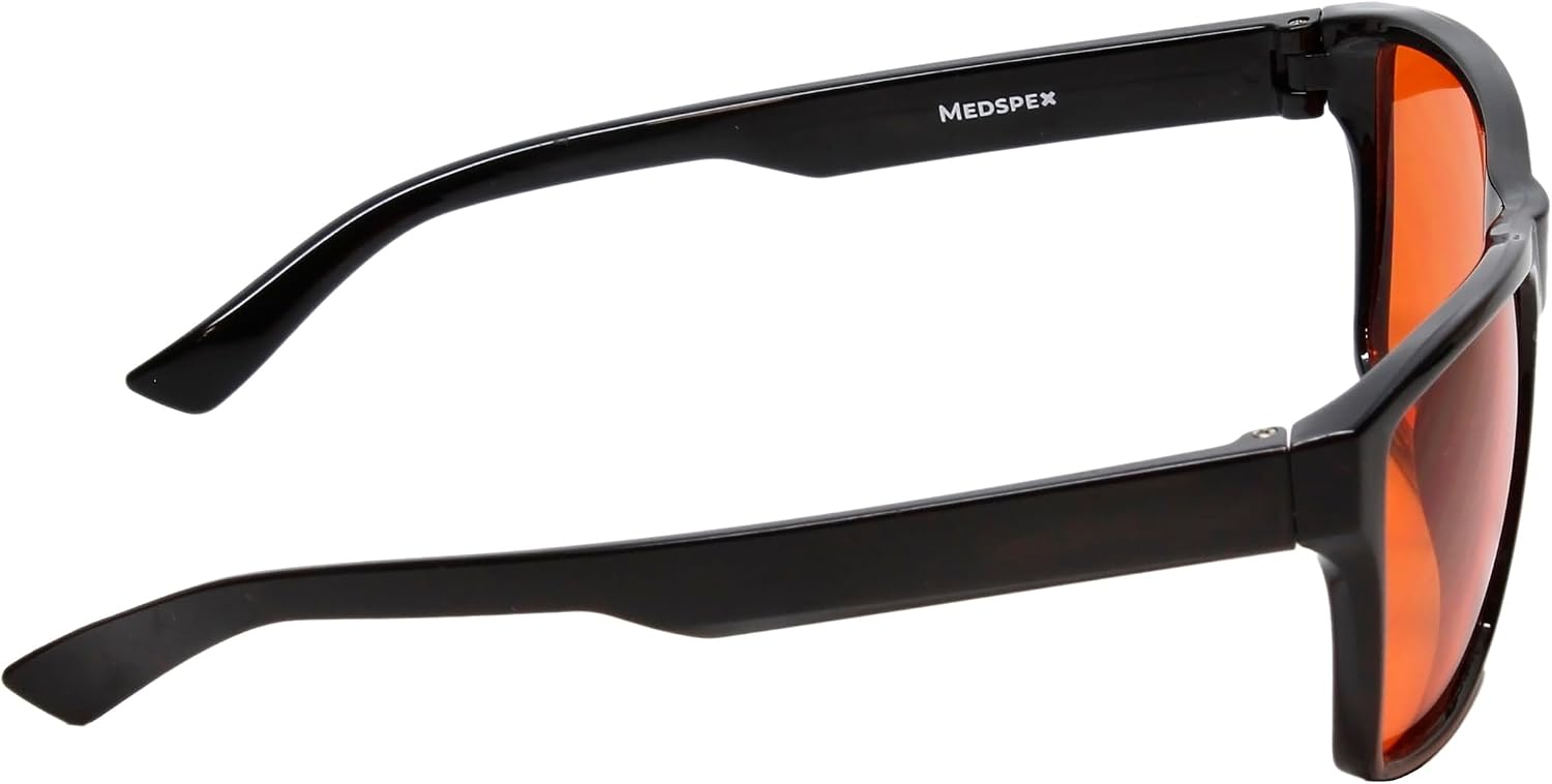 R787M Dental Protection Glasses – Dark Orange Lens | UV Protective Eyewear for Dental Professionals and Patients