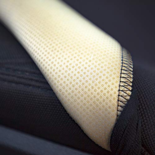 Oxgord Car Seat Cover - Poly Cloth Two-Tone With Front Low Bucket And 50-50 Or 60-40 Rear Split Bench - Universal Fit For Cars, Truck, Suv, Van - 10 Pc Complete Set #TOP2