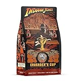 Bones Coffee Company Indiana Jones Crusader's Cup Flavored Coffee Beans, Whole Bean Coffee Medium Roast Low Acid, Scotcheroo Flavor (12 oz)