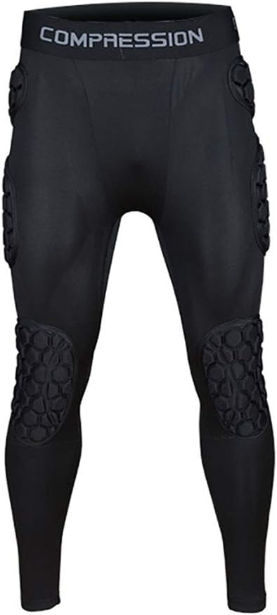 Men's Goalkeeper Shirt Padded Football Protective Gear for Men Training Suit Rib Protector for Soccer Basketball Paintball