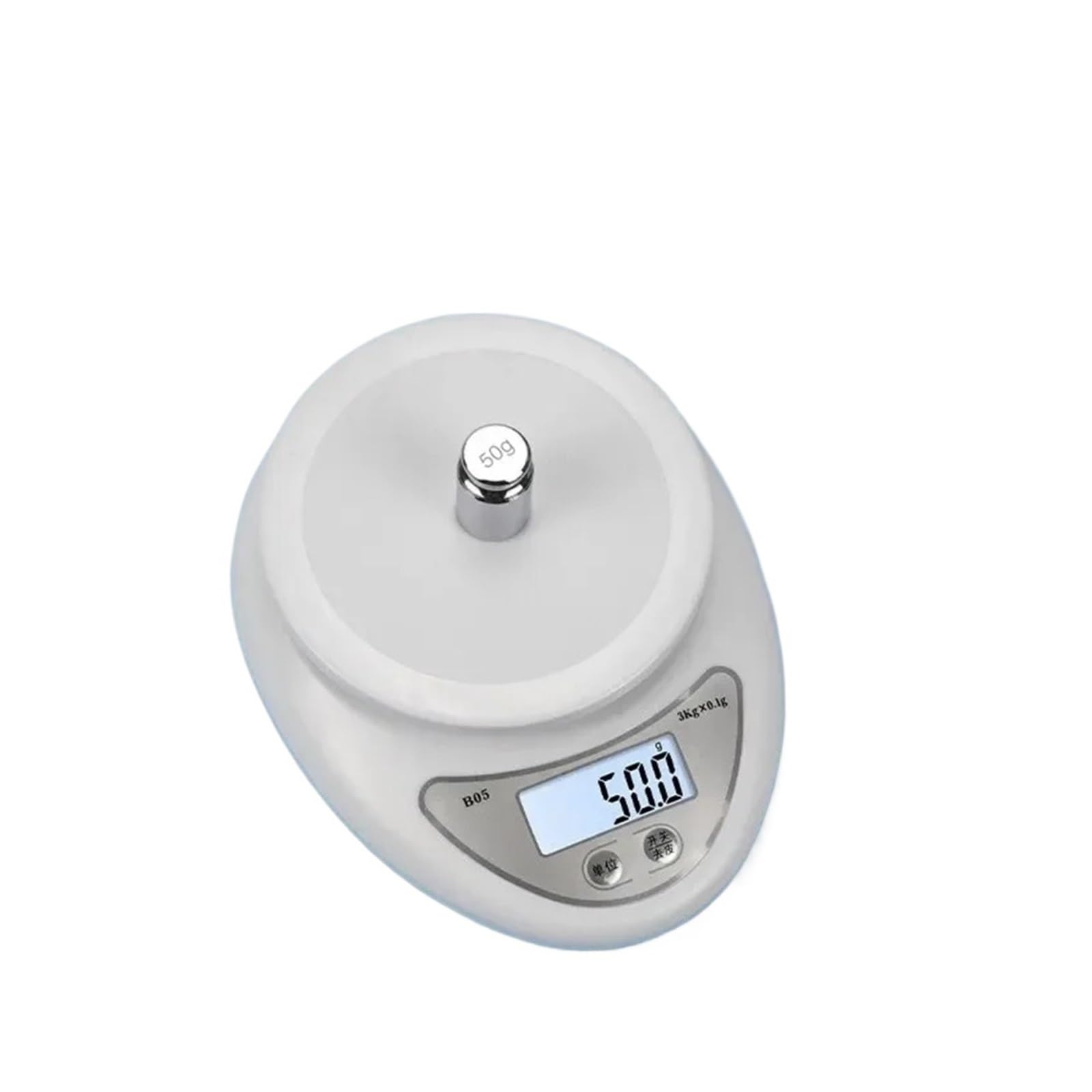 Báscula de cocina, Báscula digital portátil LED de 5 kg for alimentos, báscula electrónica cocina, pequeña, con pesaje en gramos,para hornear, café, joyería
