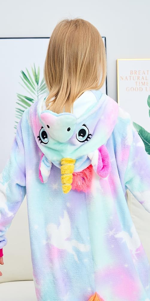 Unisex Children Unicorn Pyjamas Halloween Kids Onesie Costume - Image 7