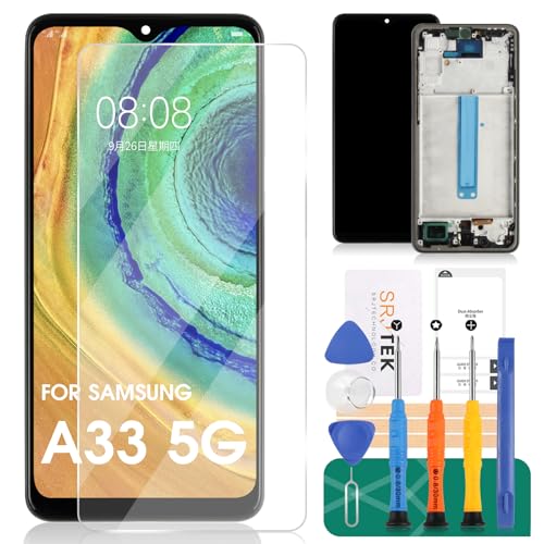 Réparer Écran Samsung A33 5G OLED Tactile en panne avec châssis noir