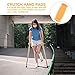PartyKindom 10pcs Crutch Grips Replacement Hand Pads for Standard Crutches Non- Underarm Support Accessories for Enhanced Comfort and Safety