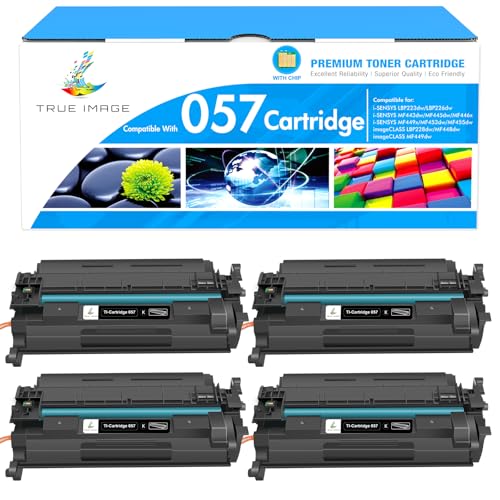 057 Toner Cartridges Compatible for Canon 057 057H CRG-057 High Yield ImageCLASS MF445dw MF455dw LBP226dw MF448dw LBP227dw LBP228dw MF449dw MF445 LBP220 LBP230 MF440 MF450 Laser Printer Ink 4 Pk by TRUE IMAGE - Used condition - US$53.13