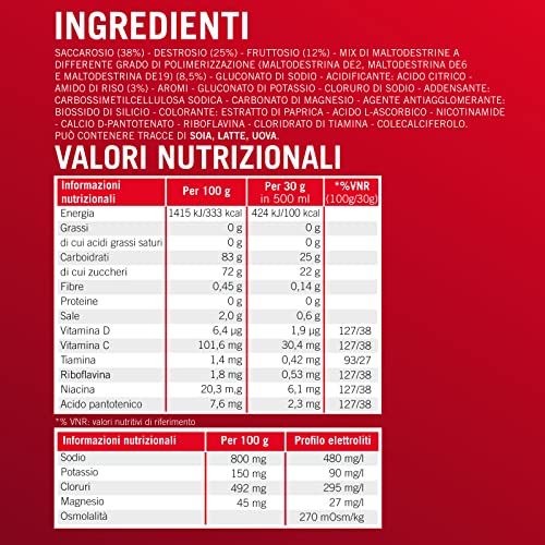 Enervit, Isotonic Drink Arancia, Bevanda Reidratante, per Sforzi Prolungati, Riduce la Stanchezza, con Vitamina D, Tiacina e Niamina, Senza Aromi Artificiali, Barattolo da 420 Grammi - Image 6