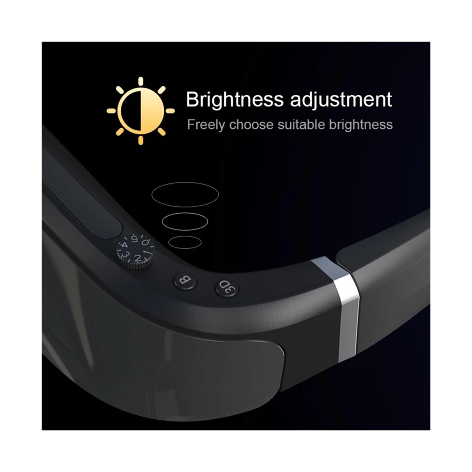 Gafas de vídeo 3D con Pantalla montada en Casco, Pantalla Gigante HD, HDMI, Juegos de Realidad Virtual 3D, Gafas Inteligentes, conexión a Ordenador.
