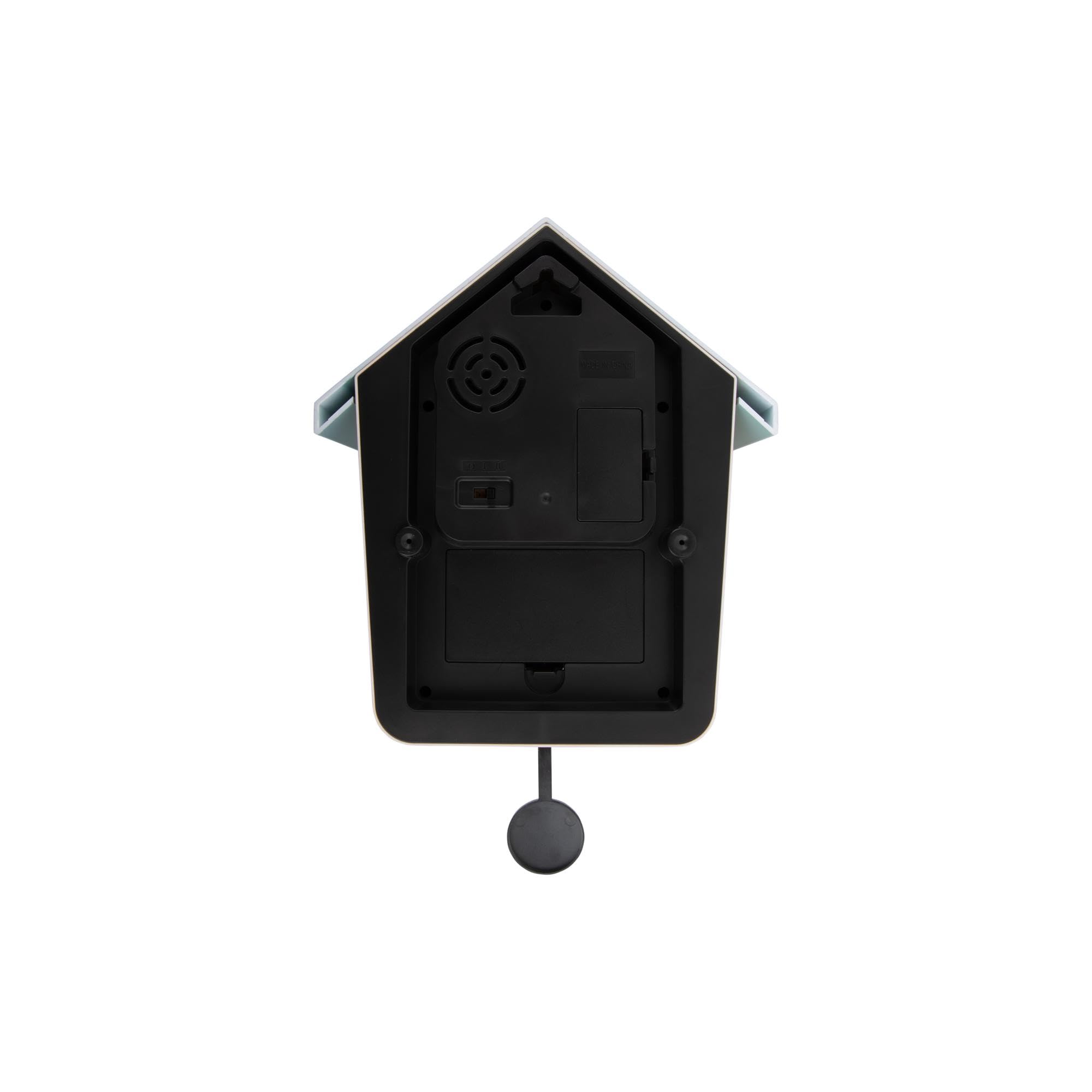Karlsson Horloge murale Cuckoo Light - Marron doux - 23 x 10,5 x 26,4 cm | Rectangle - Polystyrène - Horloges pour Salon - Bureau - Chambre à coucher