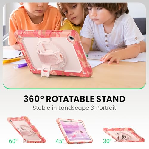 Image of SEYMAC Kids Case for Samsung Galaxy Tab A11+ /A9+ Plus 11 inch, Multicolor Pink