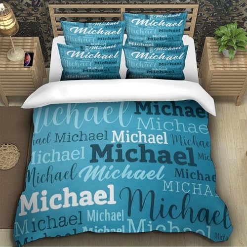 Parure de lit imprimé 3D Michael lit king size moderne et léger
