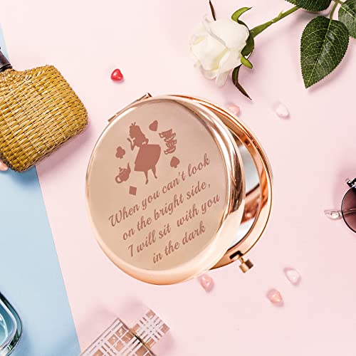 Espejo compacto redondo para maquillaje AKTAP miniatura 3
