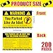 200 Pieces Bad Parking Cards You Parked Like an Idiot Card 3.5 x 2 Inches Funny Parking Violation Stickers Cards with Multi Violation Reasons