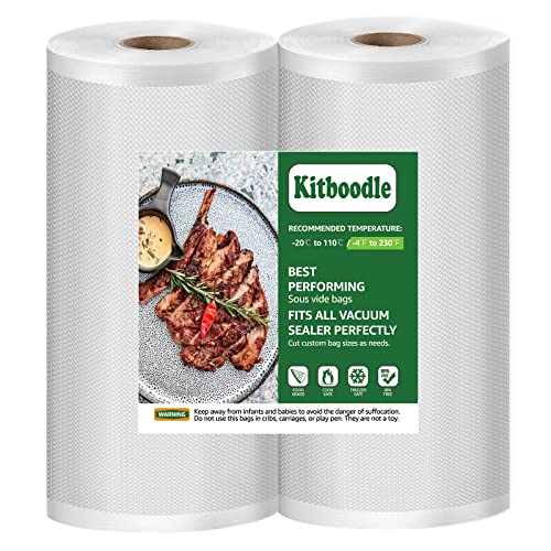 Kitboodle 2 Pack 11' x 50' Vacuum Sealer Bags...