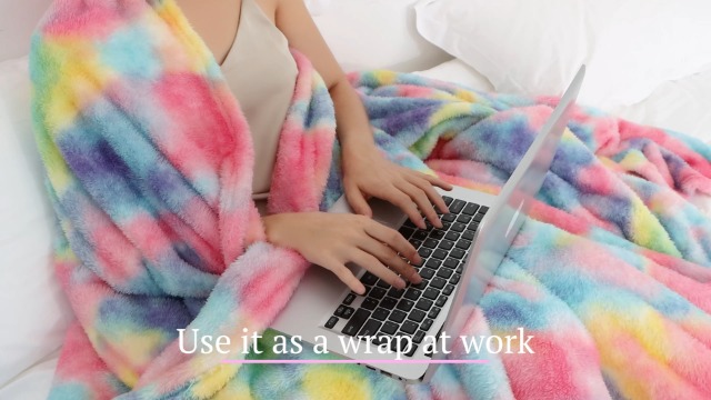 MUGD Manta Suave de Lana Polar Fuzzy Throw Blanket Cómoda y Cálida para Cama miniatura 7