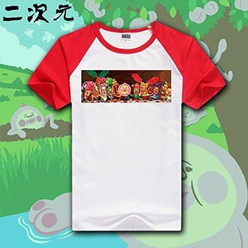 Kobito Spoof Kuso the Last Supper Shirt Cute Funny Peach Short Sleeve Kobito T-shirt (FEMALE 2XL)