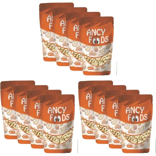 Image of Ancy Kaju (Cashew) 1000 Grams (250 Grams X 4) for All Ages | High in Protein and Boosts Energy and Build Immunity | Healthy Nutritious Cashew Nut | Delicious Vegan & Crunchy Kaju Nut for Cooking and Raw Eating