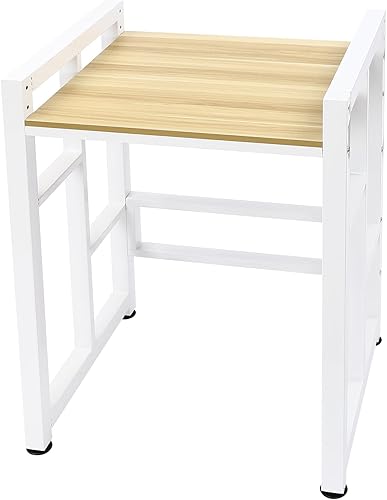 Miniatura 4 de Soporte apilable para lavadora y secadora, estantes resistentes para lavadora y secadora con laminado ajustable de madera, estante de estante para