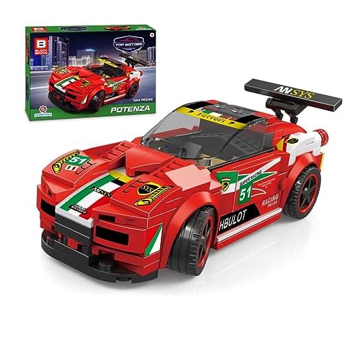 Blocos de Montar Brinquedo de Encaixe Carro Venon 3 e Potenza Com 164 pecas Polibrinq - BK008 (VERMELHO)