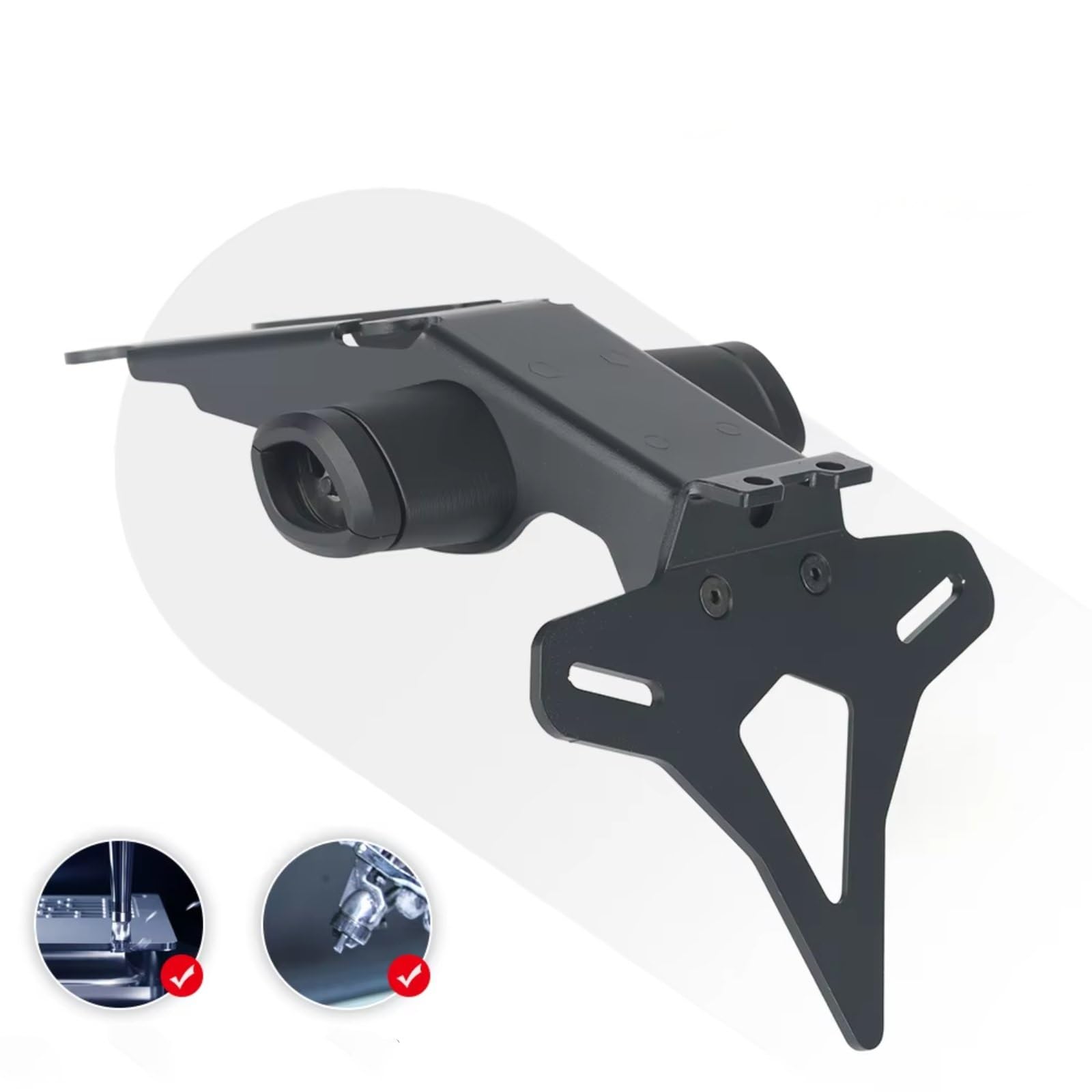 Portamatriculas Moto Kit De Soporte Para Matrícula Trasera Corta Para Motocicleta Compatible Con Ducati Para Monster 950 2021-2023