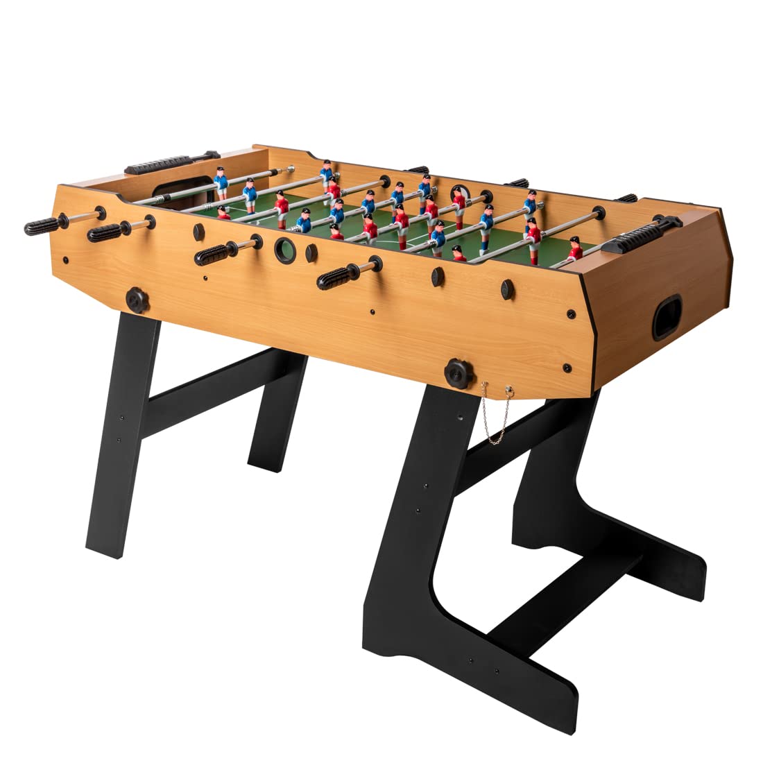 HLC Table de Babyfoot Pliable sur Pied 121 * 61 * 81cm,Jeu de Baby Foot idéal pour Les fêtes, Les Bars, Les familles, Le Cadeau Parfait pour Adultes et Enfants.