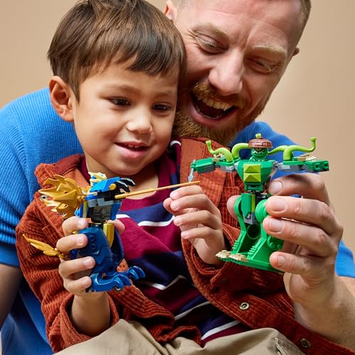 Image of LEGO NINJAGO Jay's Dragon Mech Fight - Mech Toy - Playset with 2 Minifigures - 71853