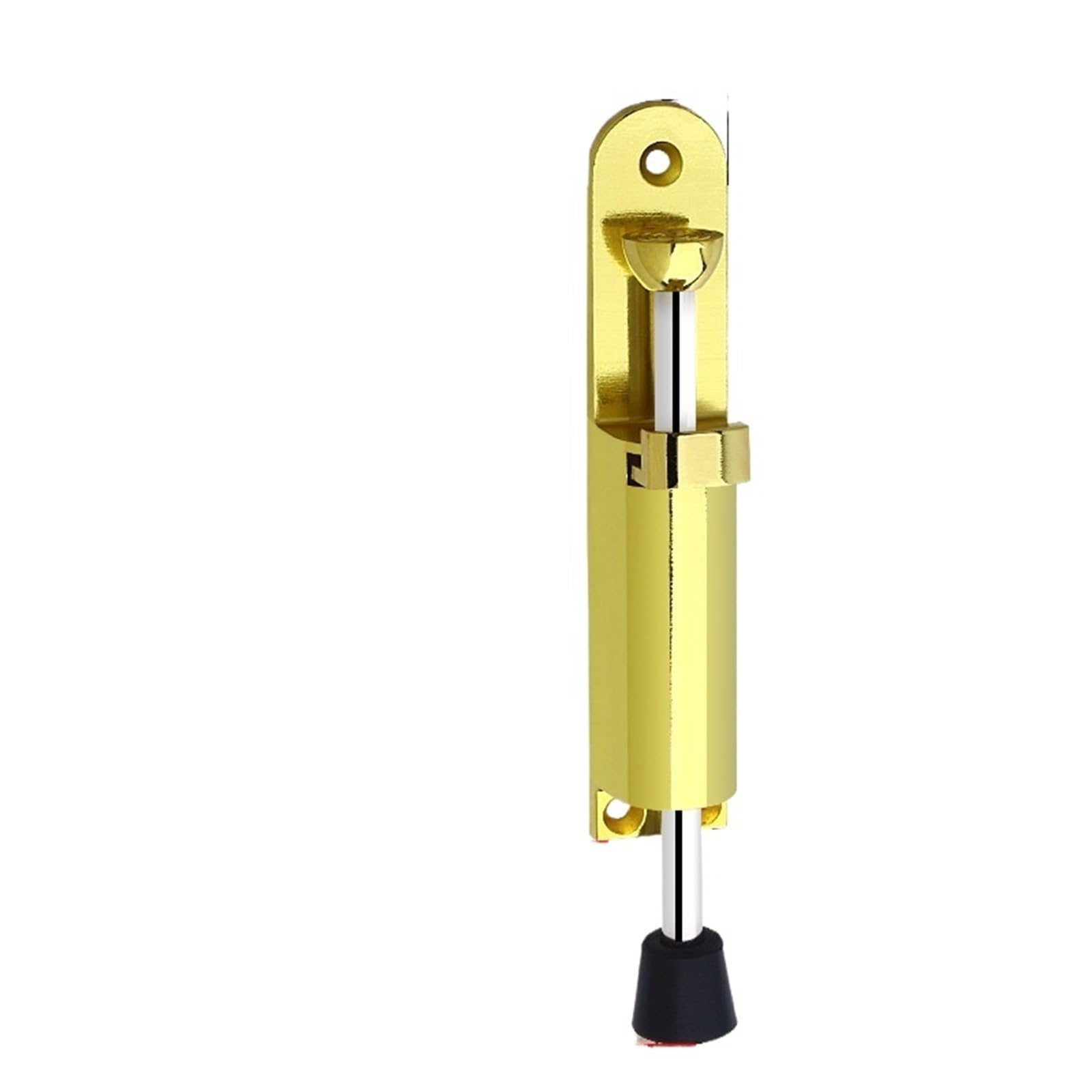 Door Stop Easy Step Door Stopper Kickdown Stop Spring Loaded Telescopic On/Off Holder Randomly Hardware(Big-Gold)