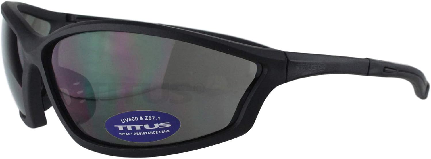 TITUS 2 Series - 34 NRR Slim-Line Hearing Protection & G26 Competition Z87.1 Safety Glasses Combos (Grey, Smoke)