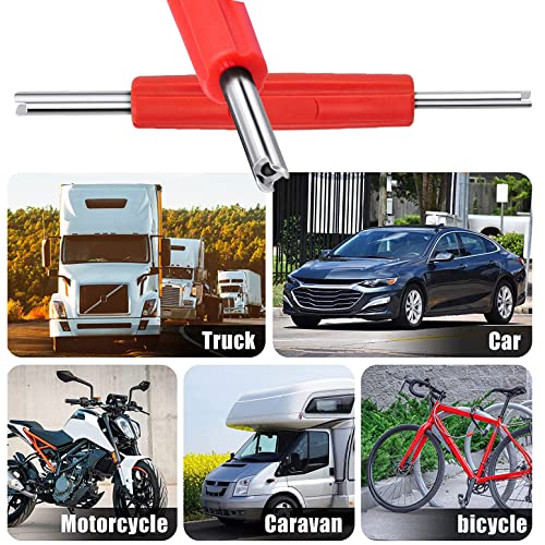 Image of 3 Pieces Tire Valve Stem Removal Tool Double Heads Valve Core Remover Tire Repair Install Tools for Cars Truck Motorcycle