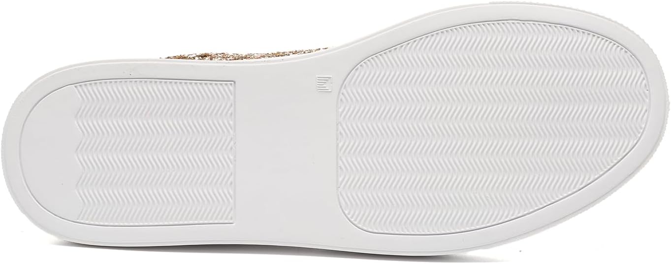 Bernal Women Glitter Sneakers Fashion Shiny Sparkle Sneakers Lightweight Rubber Outsole Non Slip Lace Up Walking Shoes - Image 7