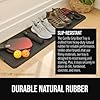 GORILLA GRIP Natural Rubber Indoor Outdoor Boot Tray for Shoes, 32x16, Waterproof Winter Mat with Raised Edges, Handles, Tear Resistant Heavy Duty Floor Mats for Home, Easy to Clean Shoe Trays, Black #3