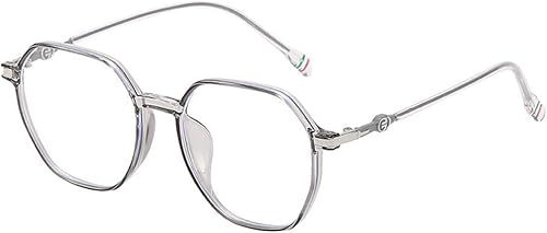 Gafas de lectura con bloqueo de luz azul de gran tamaño, antifatiga ocular, lectores de computadora, ultra ligero, espejo de luz plana retro