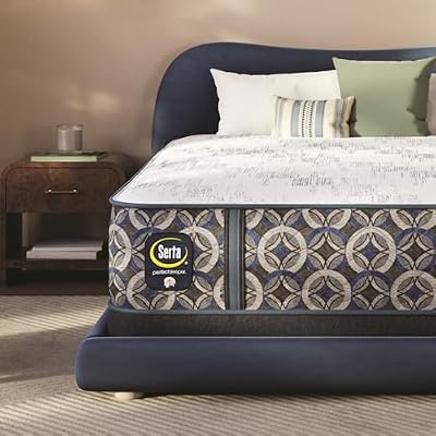 Serta Perfect Sleeper Port Huntington 13.5" Medium Queen Hybrid Mattress - 5 Support Zones, 4 in 1 Coils, and Cooling Tech for Premium Hybrid Comfort - 100 Night Trial, CertiPUR-US Certified