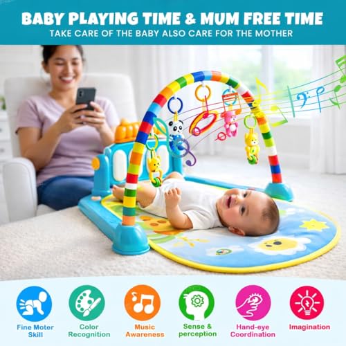 ToysBuddy Kick and Play Multi-Function Piano Baby Gym - Image 6