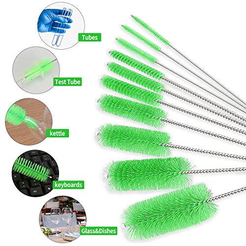 Image of CiaraQ Bottle Cleaning Brushes, 8 Inch Nylon Tube Brush Set