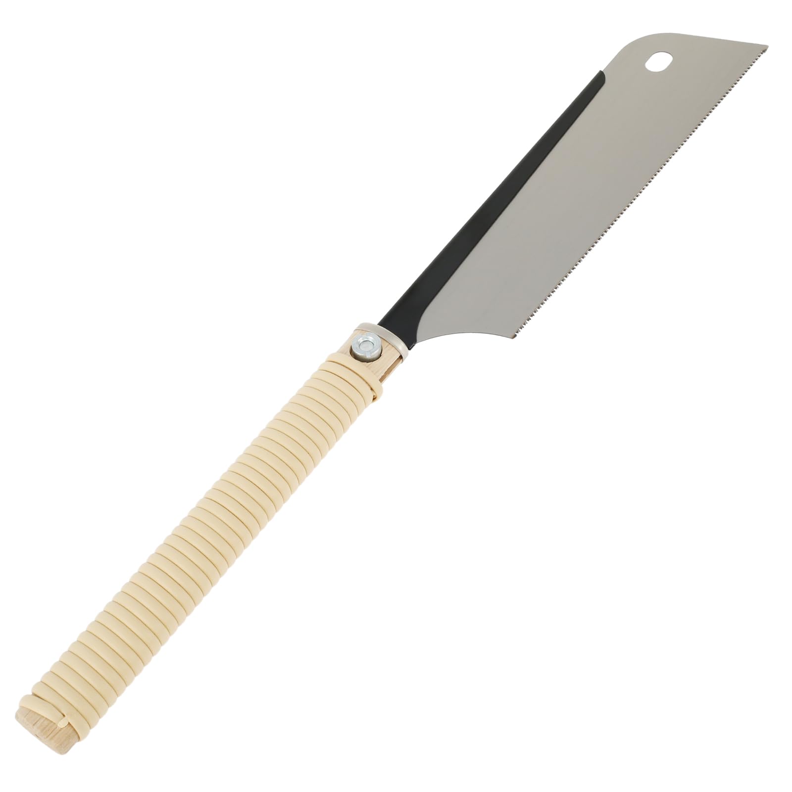 Rhaiqbvc Men's Silver, Yellow Japanese Pull Saw 10 Inch Sk5 High Carbon Steel Japanese Hand Saw For Fine Cutting Wood 17 Teeth Japanese Saws Lightweight Beech Handle Carpenter Cut Saws For Trimming Pruning Woodworking Tool