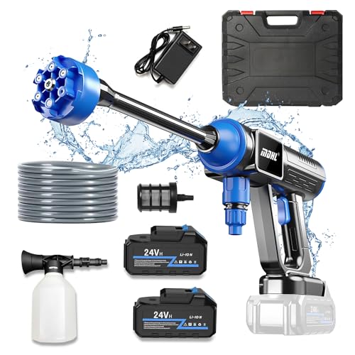 SYNYEY 高圧洗浄機 コードレス 充電式 家庭用 6-in-1ノズル...