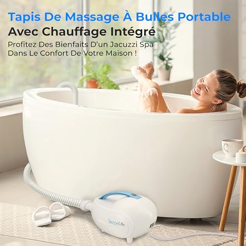 Tapis de bain à bulles haut de gamme avec diffuseur de parfums intégré