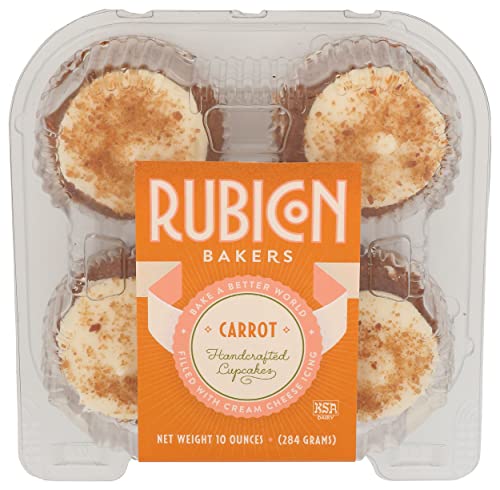 RUBICON BAKERY Carrot Cupcake 4 Count, 10 OZ