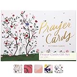WORLD TRAVELER Thimblepress Prayer Cards, 24 Double Sided Prayer & Scripture Cards, Gift Boxed, 4x6 Inch