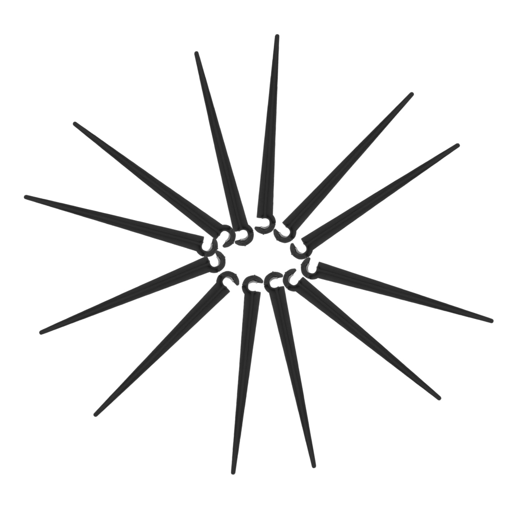 Holibanna 50Pcs Drip Irrigation Support Stakes Durable Tubing Hose Bracket for Drip Line Heavy Load Resistant Garden Insert Holders for Efficient Plant Watering