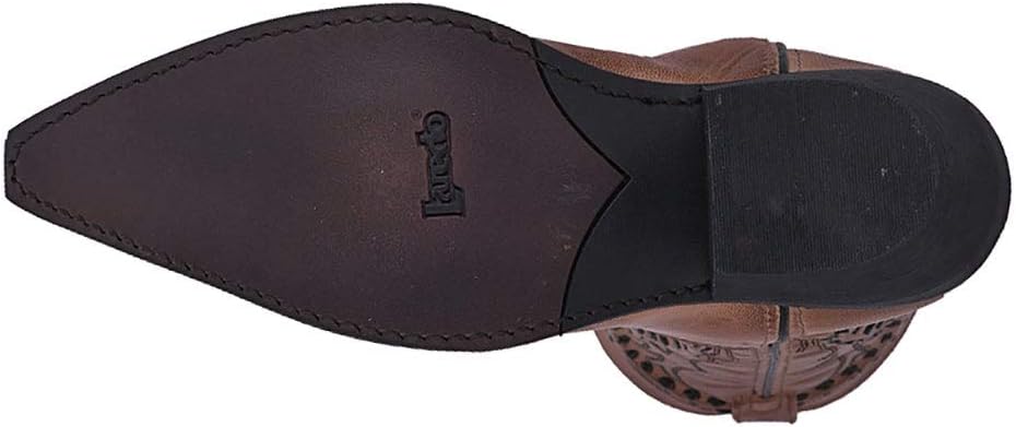 Laredo Mens Laramie Embroidered Snip Toe Pull On Dress Boots Mid Calf - Black - Image 8