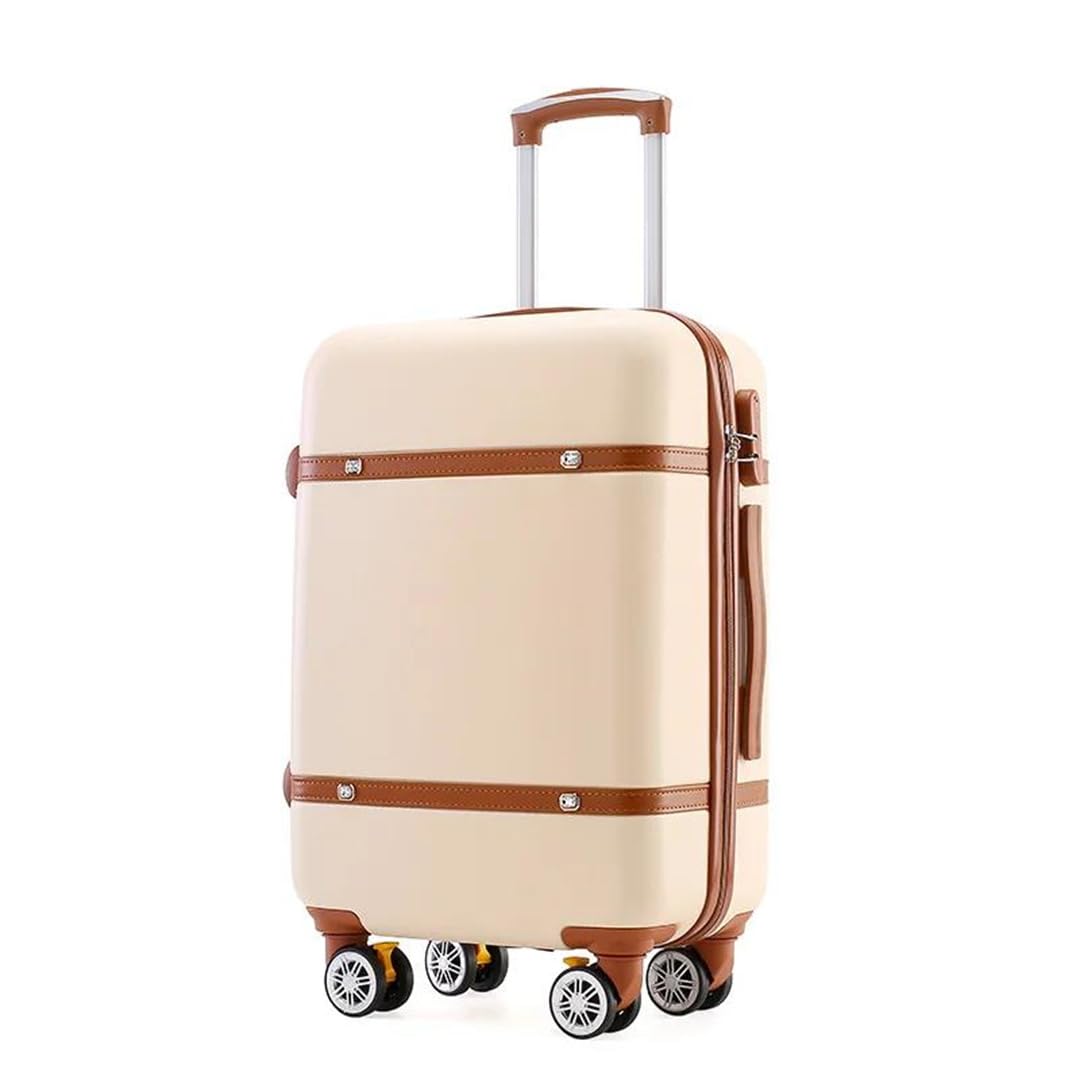 Bagagli Vintage Universale Ruota Trolley Borsa Maschio Password Valigia Femminile Bagagli di Grandi Dimensioni Bagagli Rotolamento, E, 22"