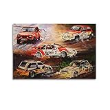  Vintage Racing Car Collection Rally Car Sport Car Poster Pittura Decorativa Tela Poster Da Parete E Art Picture Print Moderna Famiglia Camera Da Letto Decor Poster