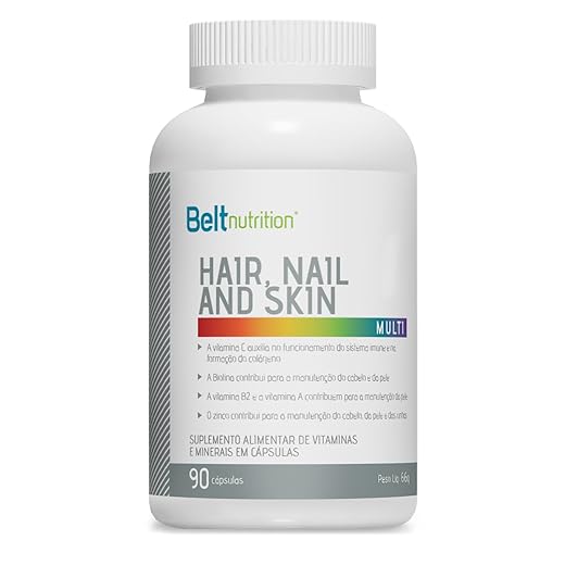 Belt Hair Nail And Skin Plus 90 Cápsulas Tamanho Família - Beltnutrition