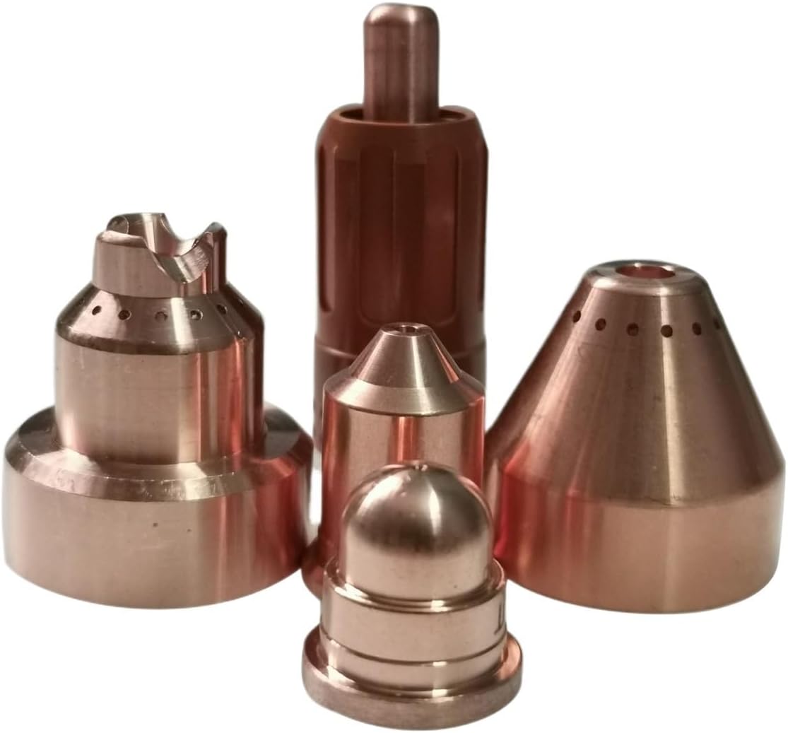 Plasma Cutting Electrode 220842 Nozzle 220990 Shield 220993 Rotating Ring 220994 Holding Cap 220854 Welding Nozzle(5 pcs x 220816)