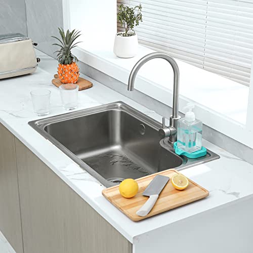 image for MicoYang Silicone Bathroom Soap Dishes with Drain Spout-Bathroom and K